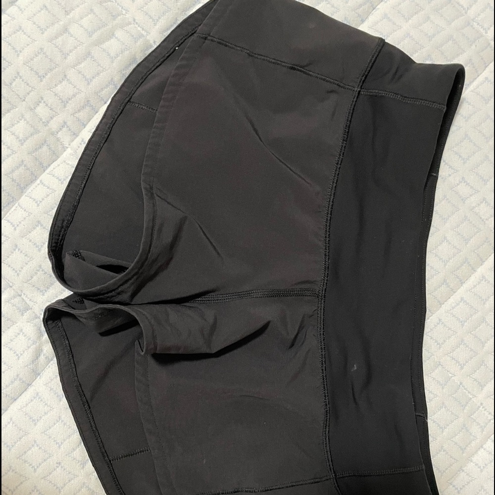 Size 4 Black Lululemon shorts